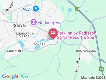 VitalMed Hotel Sárvár a térképen