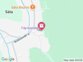 Fáy-kastély Sáta a térképen
