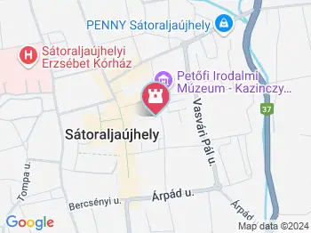 1956-os emlékmű Sátoraljaújhely a térképen