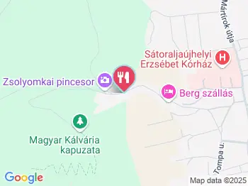 Berg Étterem & Pizzéria Sátoraljaújhely a térképen