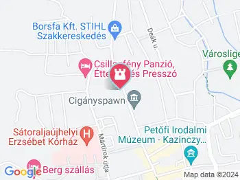 Börtönmúzeum Sátoraljaújhely a térképen