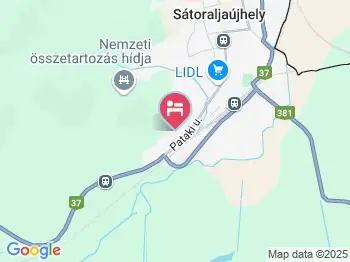 Hegyi Nyaraló Sátoraljaújhely a térképen