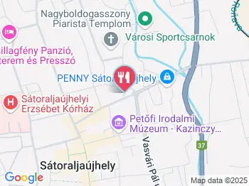 Kiki Pékség Sátoraljaújhely a térképen