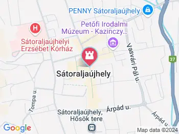 Kossuth-szobor Sátoraljaújhely a térképen