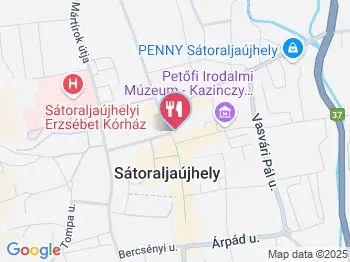 Latabár Kávéház Sátoraljaújhely a térképen