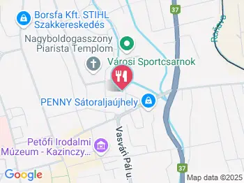 Norpan Pékség Sátoraljaújhely a térképen