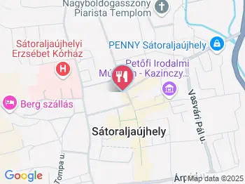 Zempléni Casinó Étterem & Pizzéria Sátoraljaújhely a térképen