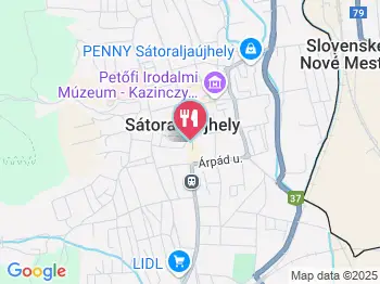 Zsozso Ételbár Sátoraljaújhely a térképen