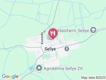 Pagony Vendéglő Sellye a térképen