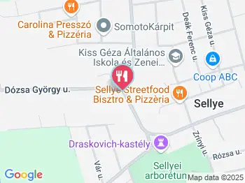 Pizzéria Söröző Sellye a térképen