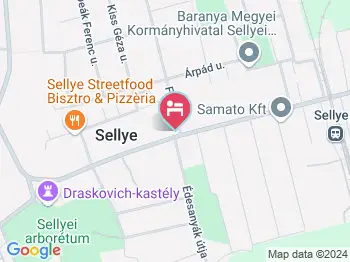 Sellye Városi Termálfürdő Vendégház Sellye a térképen