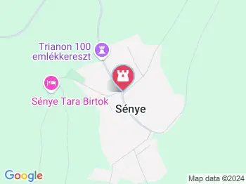 Harangláb Sénye a térképen