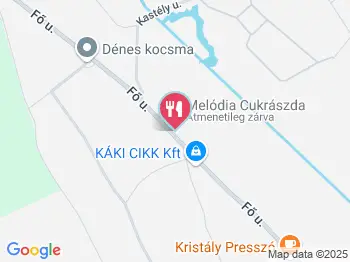 Melódia Cukrászda Seregélyes a térképen