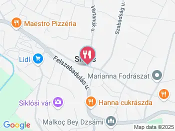Faló Vendéglő Siklós a térképen