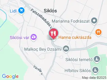 Hanna Kézműves Cukrászda Siklós a térképen