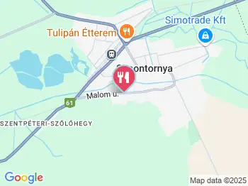Fried Kastély Szálloda étterme Simontornya a térképen