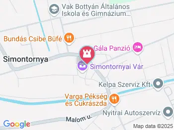 Simontornyai Vár Simontornya a térképen