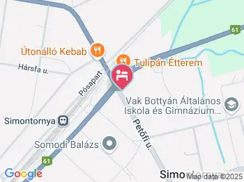 Tó Panzió Simontornya a térképen