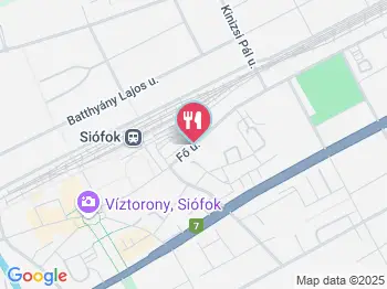 Admirál Söröző Siófok a térképen