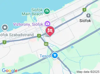 Apartmanház Sipos Siófok a térképen