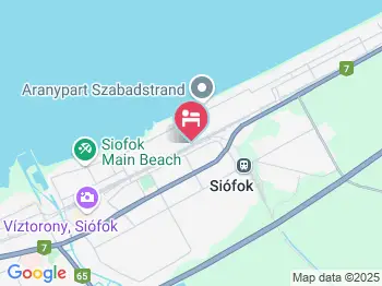 Apartmanház Villa Lakos Siófok a térképen