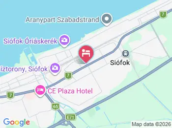 Aqua Apartmanház Siófok a térképen