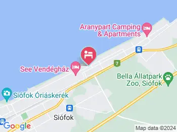 Aqua Blue Apartmanok Siófok a térképen