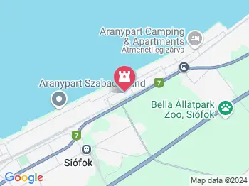 Aranypart Siófok a térképen