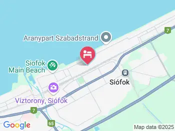 Aranypart Papp Vendégház Siófok a térképen