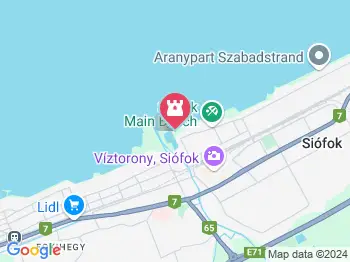 Balatoni sellő szobor Siófok a térképen