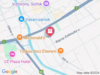 Bartók Béla szobra Siófok a térképen