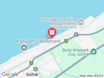 Bebó Aquapark Siófok a térképen