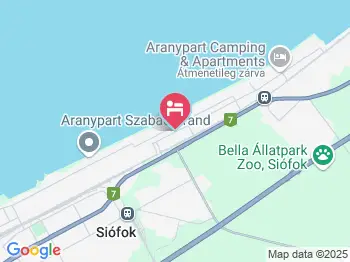 Crystal Panzió Siófok a térképen
