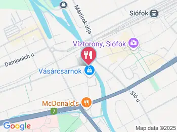 Déli Part BBQ Siófok a térképen