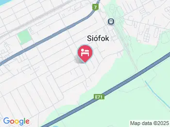 Gründner Panzió Siófok a térképen
