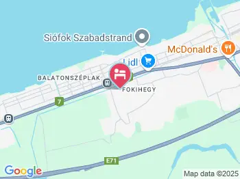 Hársfa Vendégház Siófok a térképen