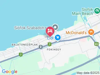 Helikon Panzió Siófok a térképen