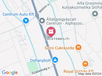 Hidegvölgyi Horgásztó Siófok a térképen