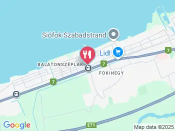 Hintaló Vendéglő Siófok a térképen