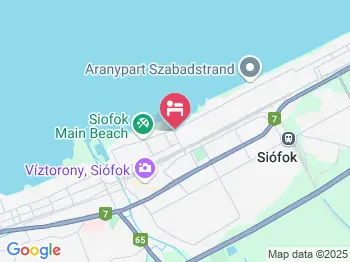 Horváth Vendégház Siófok a térképen