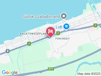 Hotel Adler Siófok a térképen
