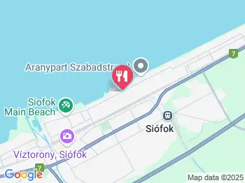 Hotel Aranypart étterme Siófok a térképen