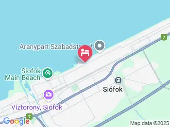 Hotel Aranypart Siófok a térképen