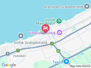Hotel Azúr Siófok a térképen