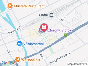 I. világháborús emlékmű Siófok a térképen