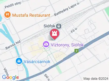 II. világháborús emlékmű Siófok a térképen