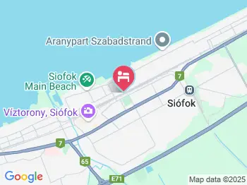 Kagyló Apartman Siófok a térképen