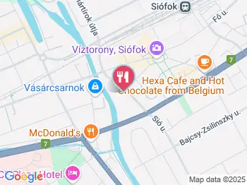 Katona Fagyizó Siófok a térképen