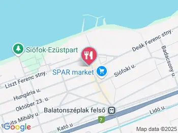 KisKert Vendéglő Siófok a térképen