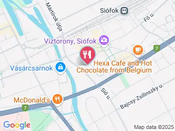 Kóborló Koccintó Siófok a térképen